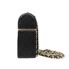 Chanel Shoulder Bag Black GD Lambskin — view 4