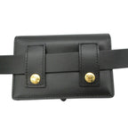 Dior Dio Waist Bag Leather Pouch Belt Logo Black — view 5