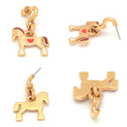 Hermes Cheval Earrings Both Ears Gold Pre Raqqa Metal 3.35 Booklet — view 5