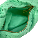 Bottega Veneta Handbag Mini the Jodie Light Green Lambskin — view 7
