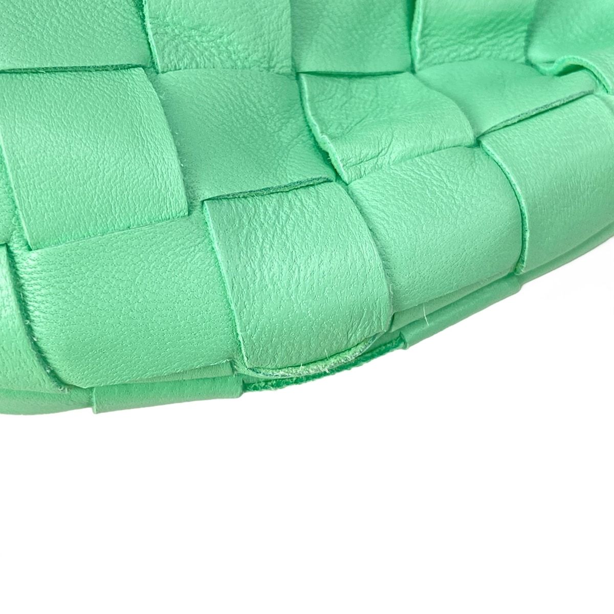 Bottega Veneta Handbag Mini the Jodie Light Green Lambskin — view 6