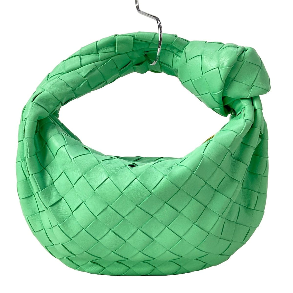 Bottega Veneta Handbag Mini the Jodie Light Green Lambskin — view 3