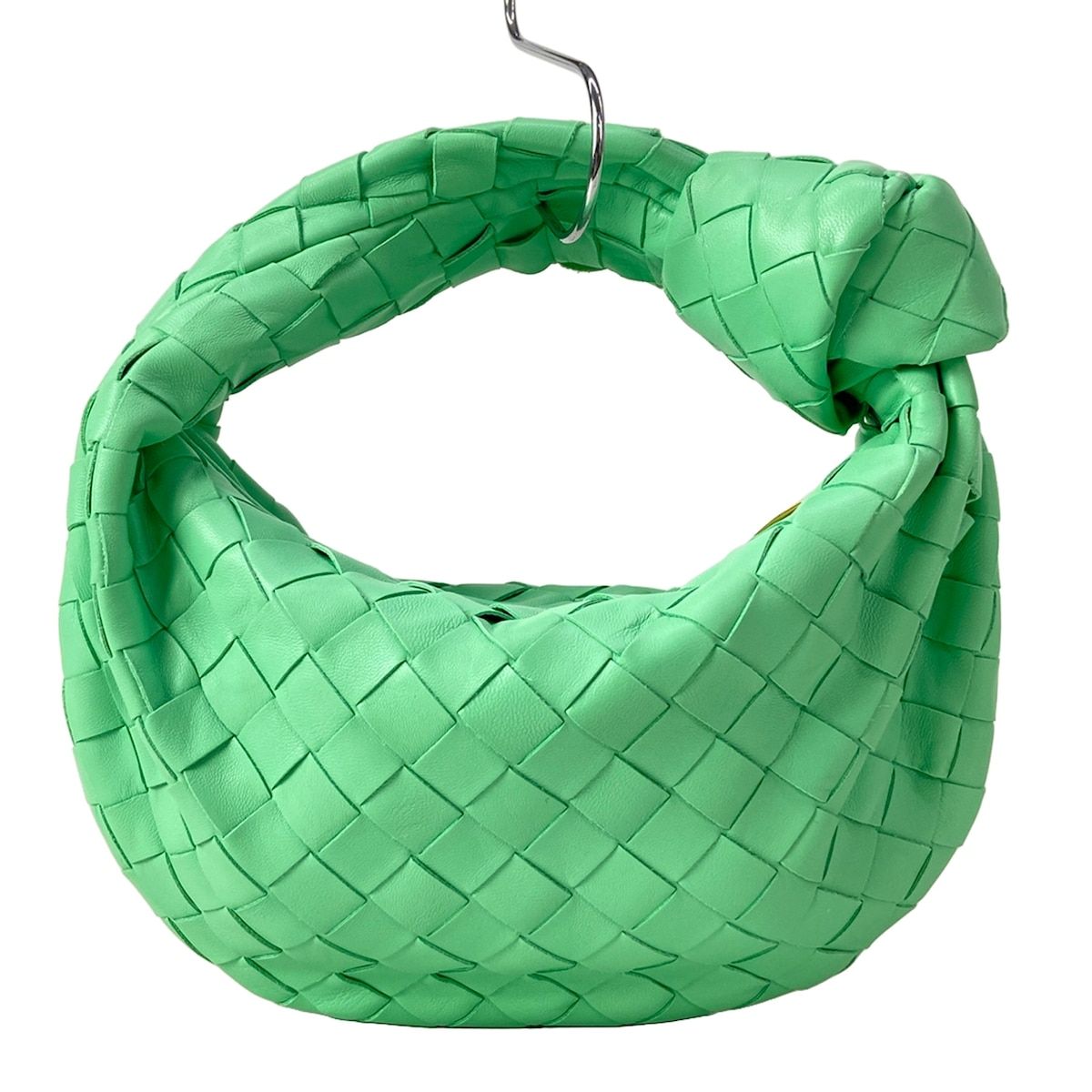 Bottega Veneta Handbag Mini the Jodie Light Green Lambskin — view 3