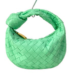 Bottega Veneta Handbag Mini the Jodie Light Green Lambskin