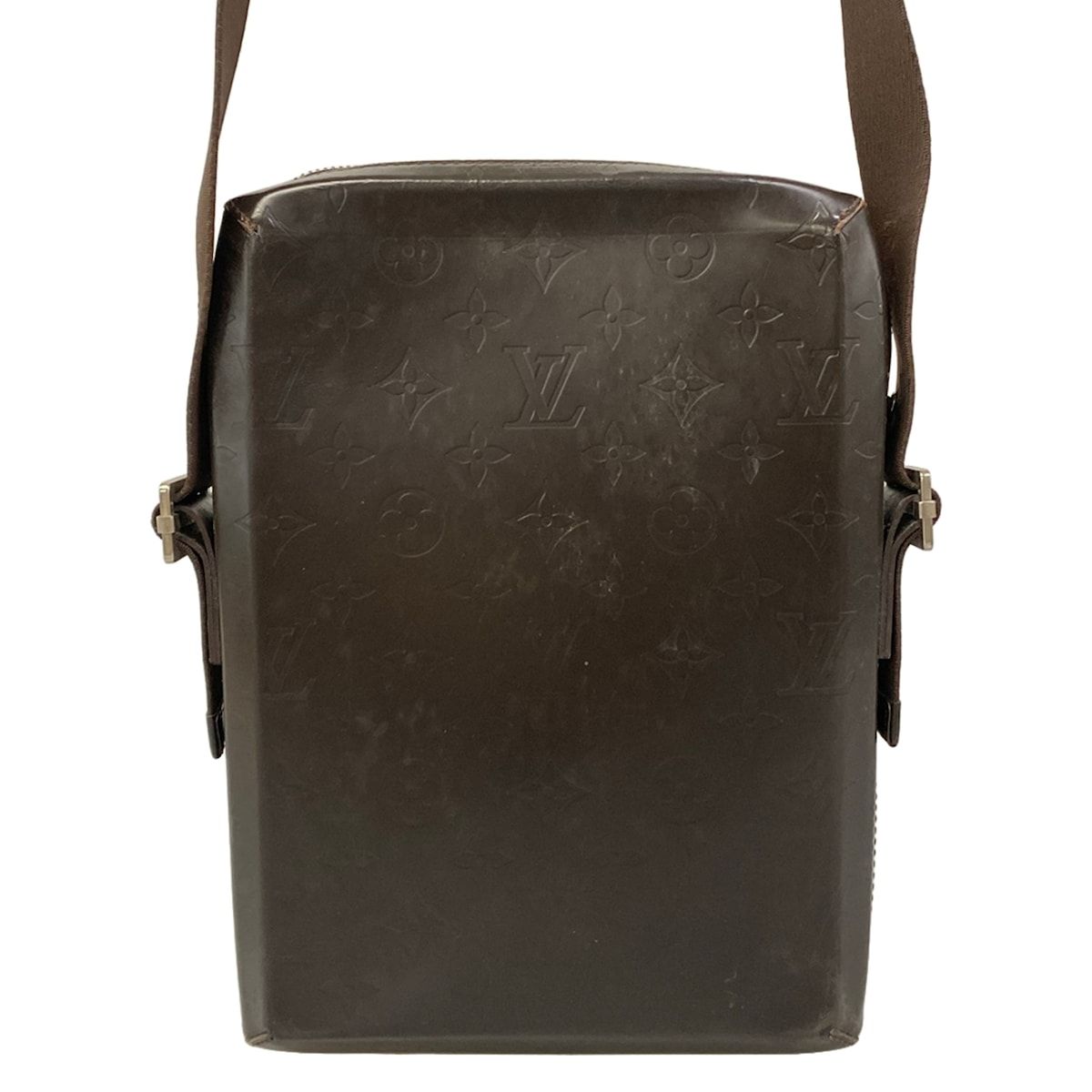 Louis Vuitton Shoulder Bag Monogram Matte Cafe Cotton — view 3