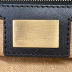 Fendi Shoulder Bag Diavolo Trapezio Black Leather — view 9