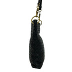 Bottega Veneta Shoulder Bag Intrecciato Black Crossbody Removable Strap Leather — view 2