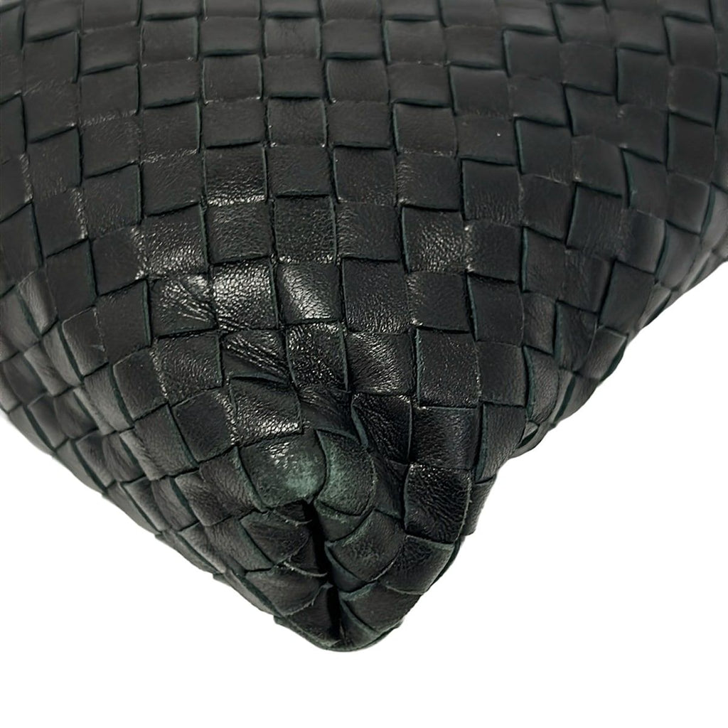Bottega Veneta Shoulder Bag Intrecciato Black Crossbody Removable Strap Leather — view 6