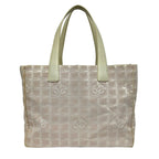 Chanel Tote New Travel Line MM Light Pink Ivory Leather — view 3