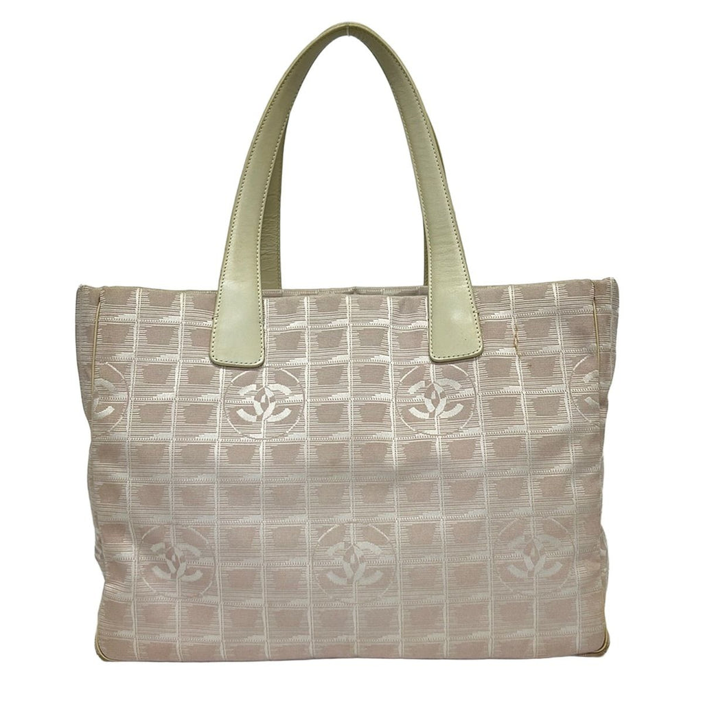 Chanel Tote New Travel Line MM Light Pink Ivory Leather