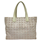 Chanel Tote New Travel Line MM Light Pink Ivory Leather