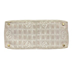 Chanel Tote New Travel Line MM Light Pink Ivory Leather — view 5