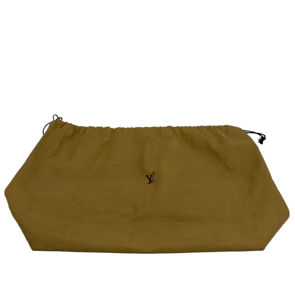 Louis Vuitton Tote Monogram Shearling Thunder Brown Leather — view 8