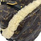 Louis Vuitton Tote Monogram Shearling Thunder Brown Leather — view 6