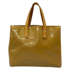 Louis Vuitton Handbag Monogram Vernis Reed PM Noisette Leather