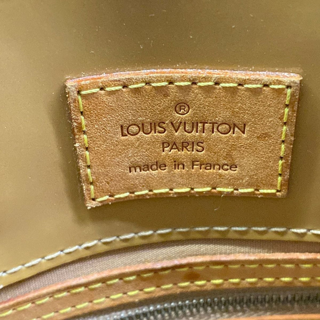 Louis Vuitton Handbag Monogram Vernis Reed PM Noisette Leather — view 8