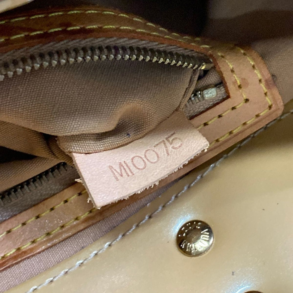 Louis Vuitton Handbag Monogram Vernis Reed PM Noisette Leather — view 9