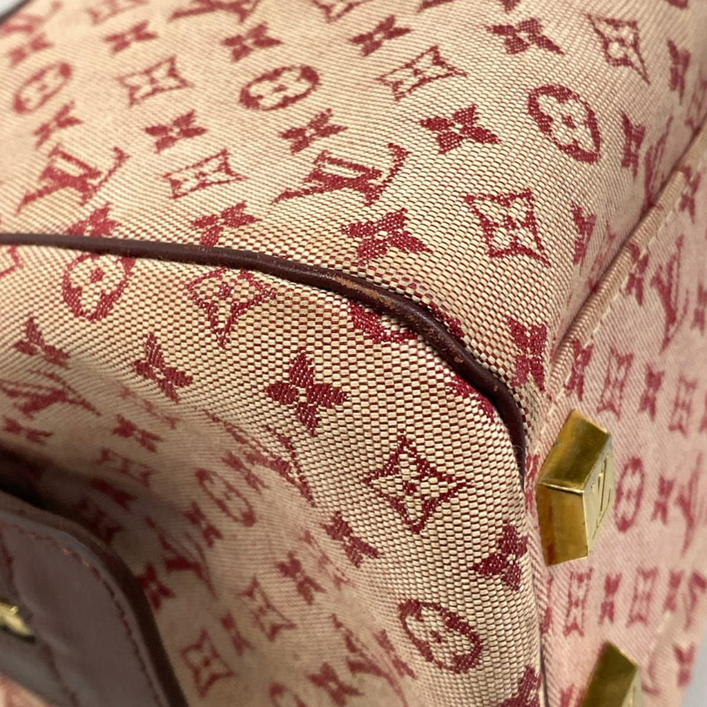Louis Vuitton Handbag Monogram Mini Josephine PM Cerise Cotton Leather — view 6