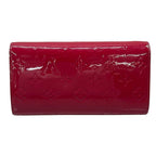 Louis Vuitton Wallet Monogram Vernis Portefeuille Sarah Chain Rose Indien — view 2
