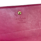 Louis Vuitton Wallet Monogram Vernis Portefeuille Sarah Chain Rose Indien — view 6
