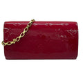 Louis Vuitton Wallet Monogram Vernis Portefeuille Sarah Chain Rose Indien