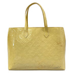 Louis Vuitton Tote Monogram Vernis Wilshire MM Blanc Corail Leather — view 3
