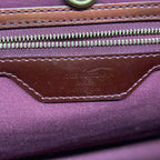 Louis Vuitton Tote Monogram Vernis Wilshire MM Rouge Fauvist Leather — view 8