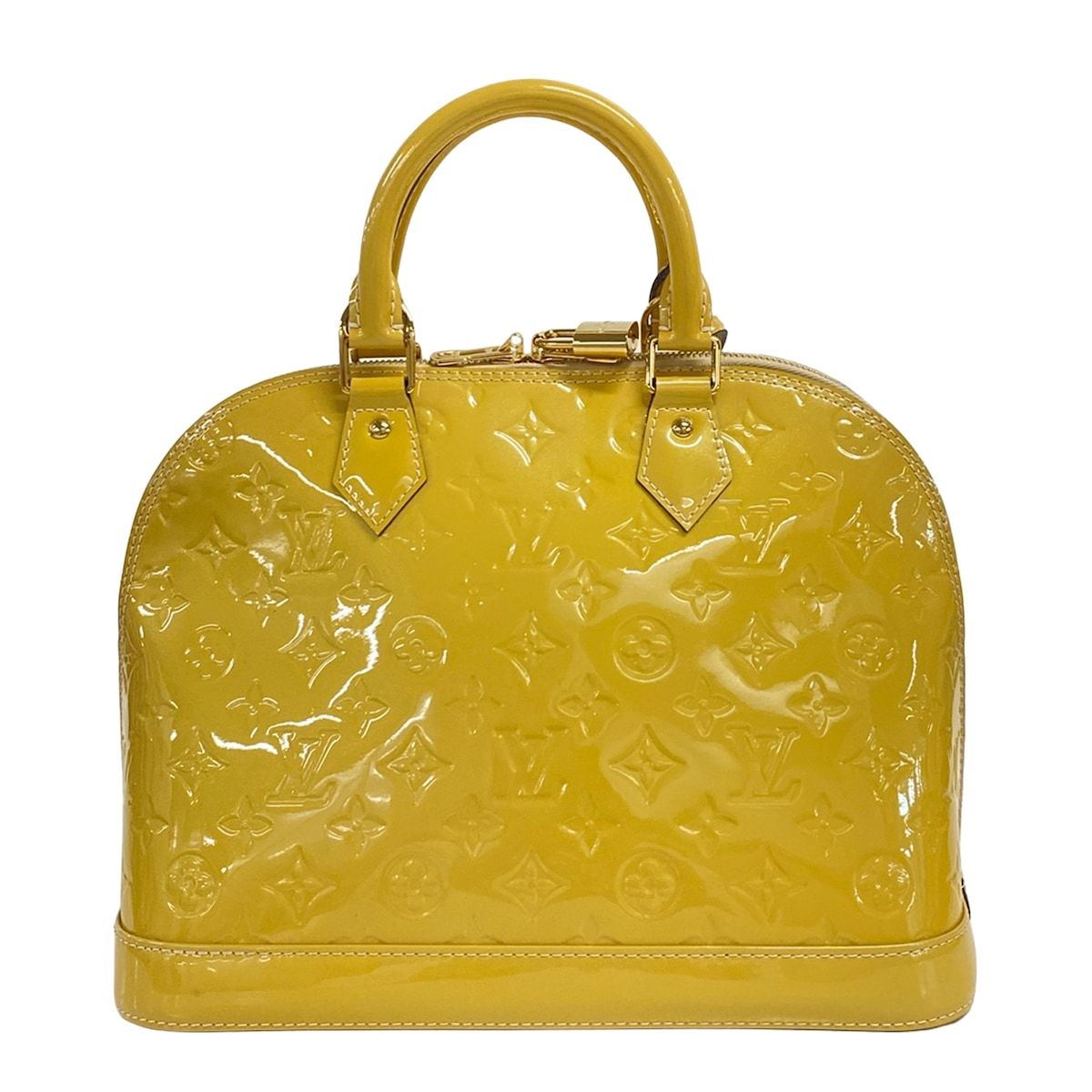 Louis Vuitton Handbag Monogram Vernis Alma PM Dune Leather — view 3