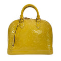 Louis Vuitton Handbag Monogram Vernis Alma PM Dune Leather