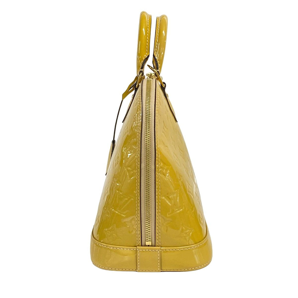 Louis Vuitton Handbag Monogram Vernis Alma PM Dune Leather — view 4