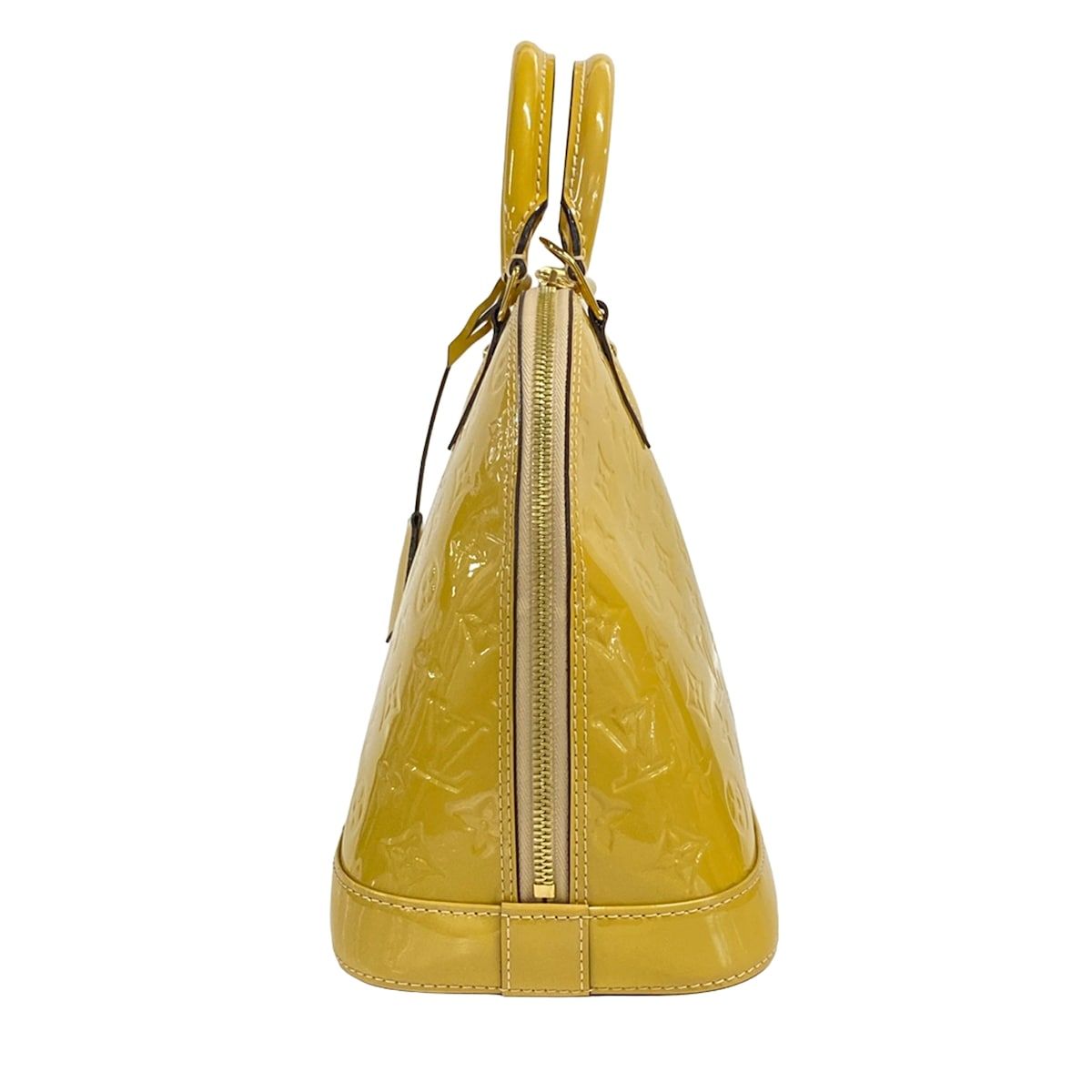 Louis Vuitton Handbag Monogram Vernis Alma PM Dune Leather — view 4