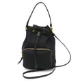 Prada Logo Jacquard 2-Way Bucket Shoulder