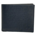 Louis Vuitton Bifold Wallet Taiga Portefeuille Amerigo Ocean Leather