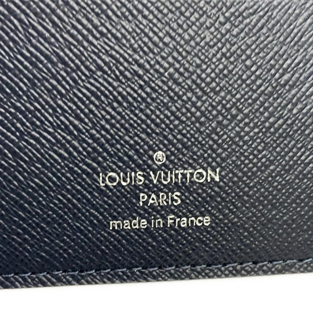 Louis Vuitton Bifold Wallet Taiga Portefeuille Amerigo Ocean Leather — view 7
