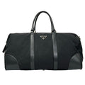 Prada Boston Bag Black No Lock Leather
