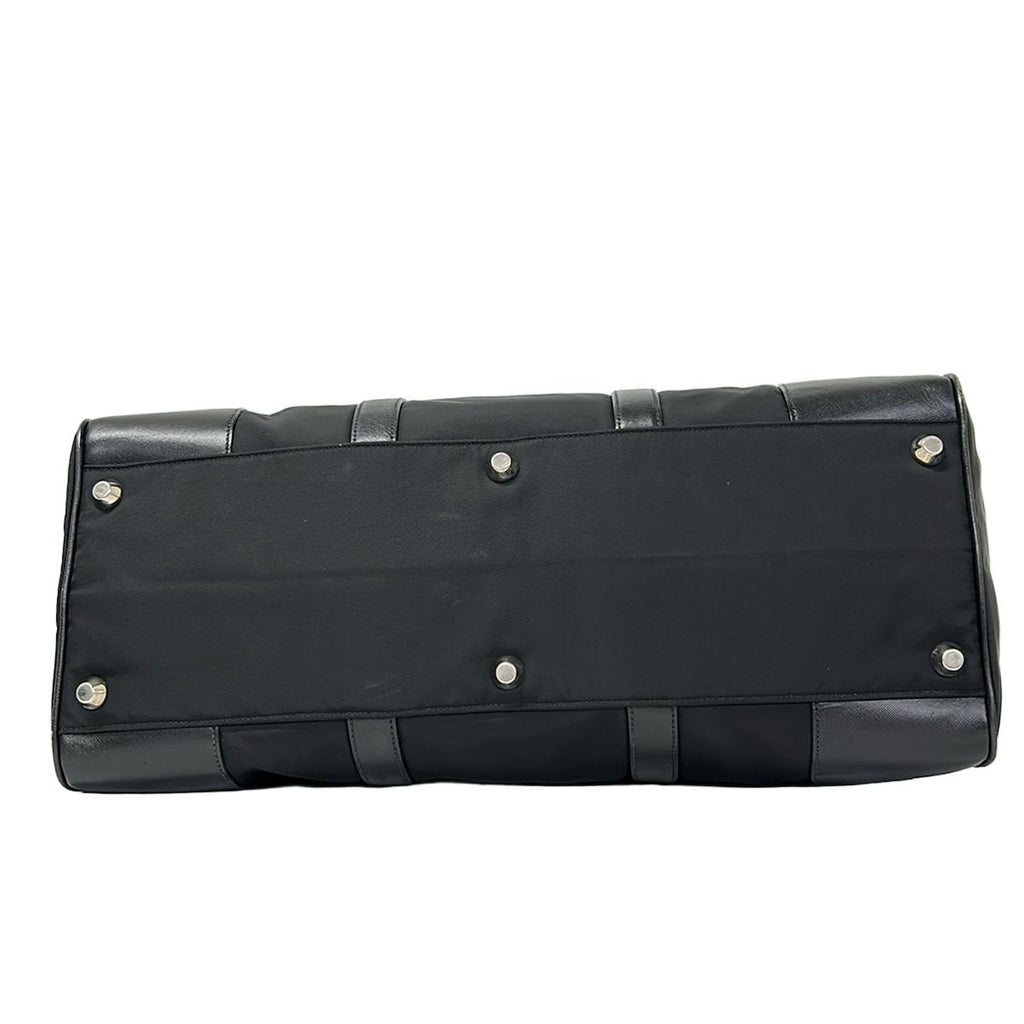 Prada Boston Bag Black No Lock Leather — view 5