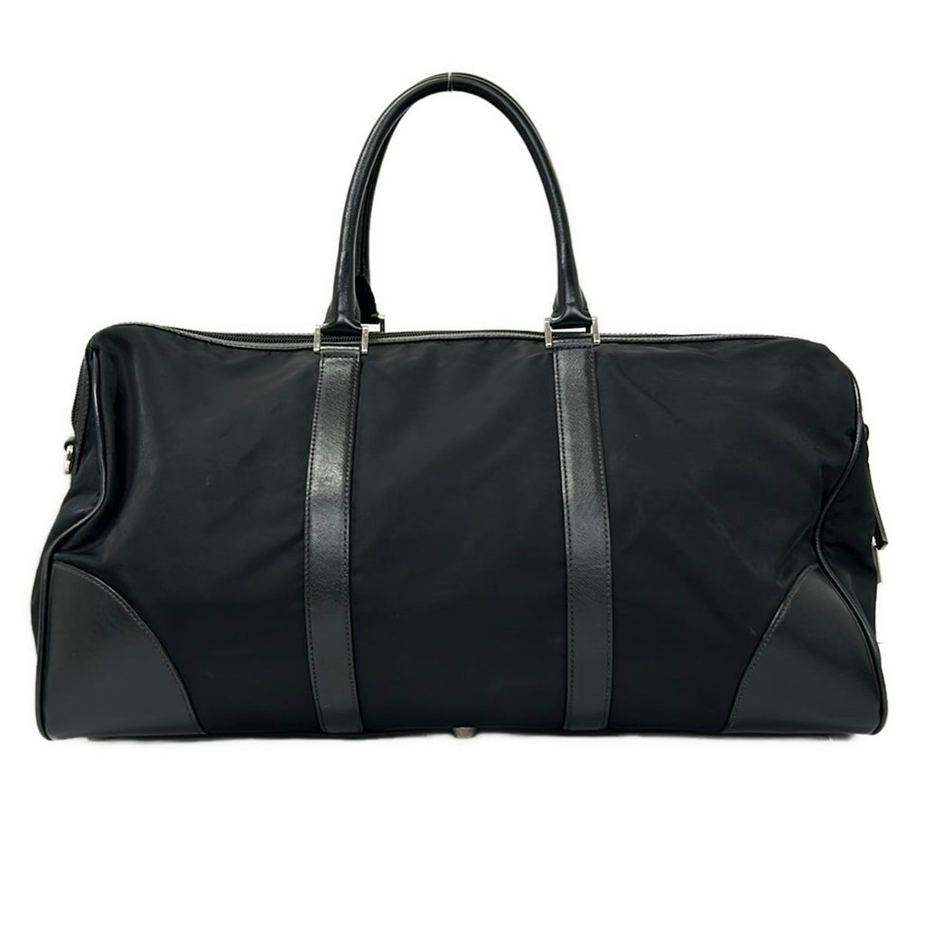 Prada Boston Bag Black No Lock Leather — view 3