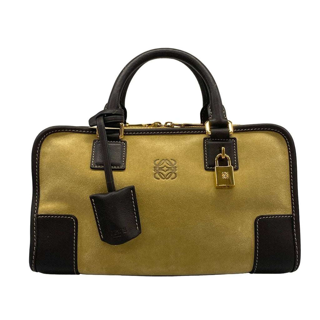 Loewe Handbag Amazona 28 Light Brown Dark Leather