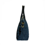 Prada Handbag Navy Embroidery — view 4
