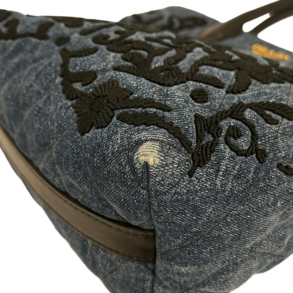 Prada Handbag Navy Embroidery — view 6