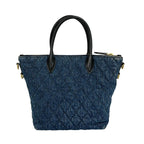 Prada Handbag Navy Embroidery — view 3