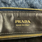 Prada Handbag Navy Embroidery — view 8