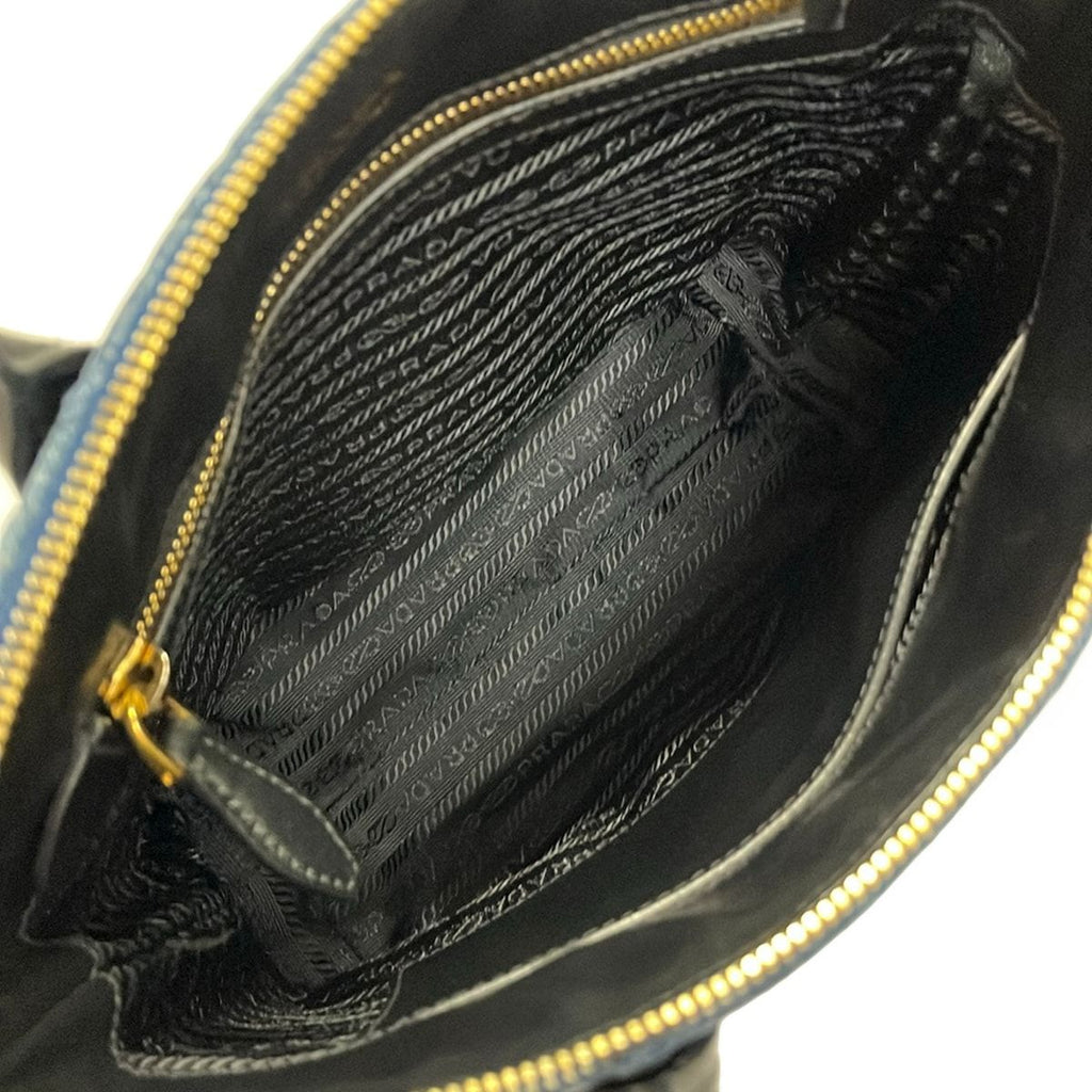 Prada Handbag Navy Embroidery — view 7