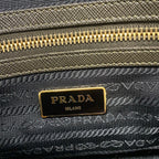 Prada Handbag Khaki Gray Leather — view 9