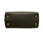 Prada Handbag Khaki Gray Leather — view 5