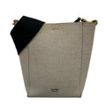 Celine Shoulder Bag Sangles Small Beige Strap Removable Cotton