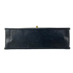 Chanel Shoulder Bag Quilted Black Chain Gold Turnlock Lambskin — view 5