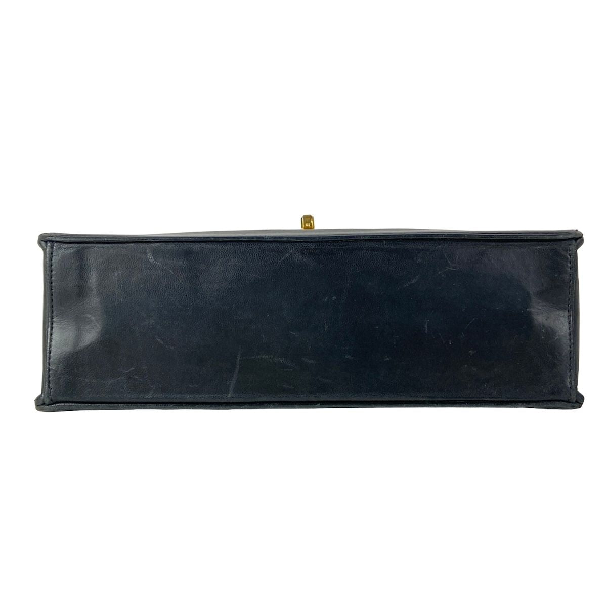 Chanel Shoulder Bag Quilted Black Chain Gold Turnlock Lambskin — view 5