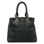 Dior Handbag Cannage Stitch Black Leather — view 3