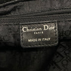 Dior Handbag Cannage Stitch Black Leather — view 9